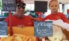 Cantaloupes on sale at the Downtown Des Moines Farmers' Market. (Crystal Shi/Epoch Times)