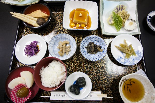 Monks at the Mount Haguro shrine transform local vegetables into a variety of dishes. (Annie Wu/Epoch Times)